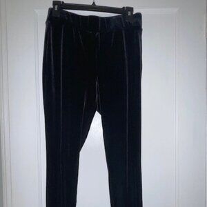 LOFT Black Velvet Leggings